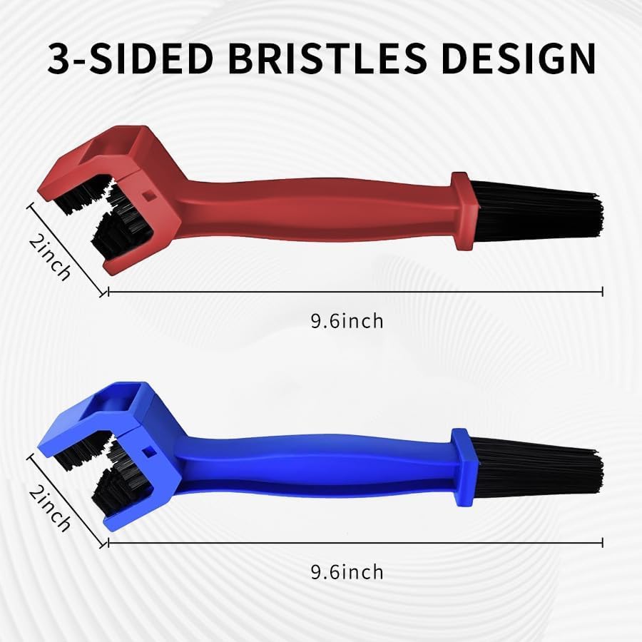 Bicycle Chain Cleaning Tool Brush Motorcycle Chain Brush?MotorcycleBicycle Chain Cleaner and Gear Cleaning Tool - Bike Maintenance Cleaning Brush for Chain and Gear Kit