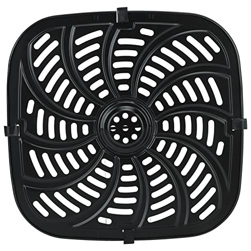 Jiawu Luftfritteuchter Ersatz-Grillpfanne, Luftbraten Grillplatte Crissper Plate Tably Rack Teel Zubehör für 8 Liter Air Fryer, Antiwatten