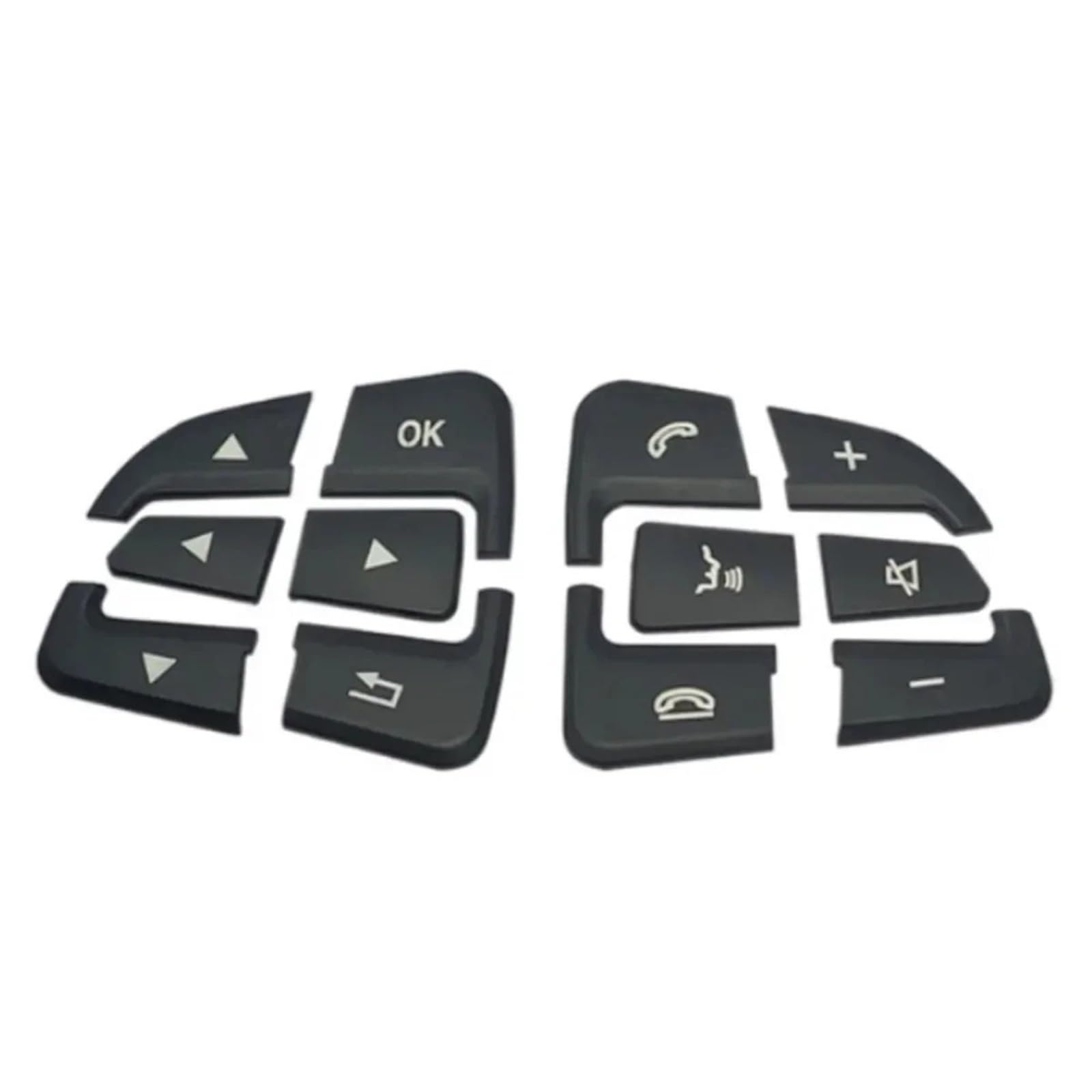 Car Button Mouldings Compatible with Benz GLA for CLA GLE W205 W253 C200L Car Steering Wheel Control Menu Switch Button Cover Trim Stickers