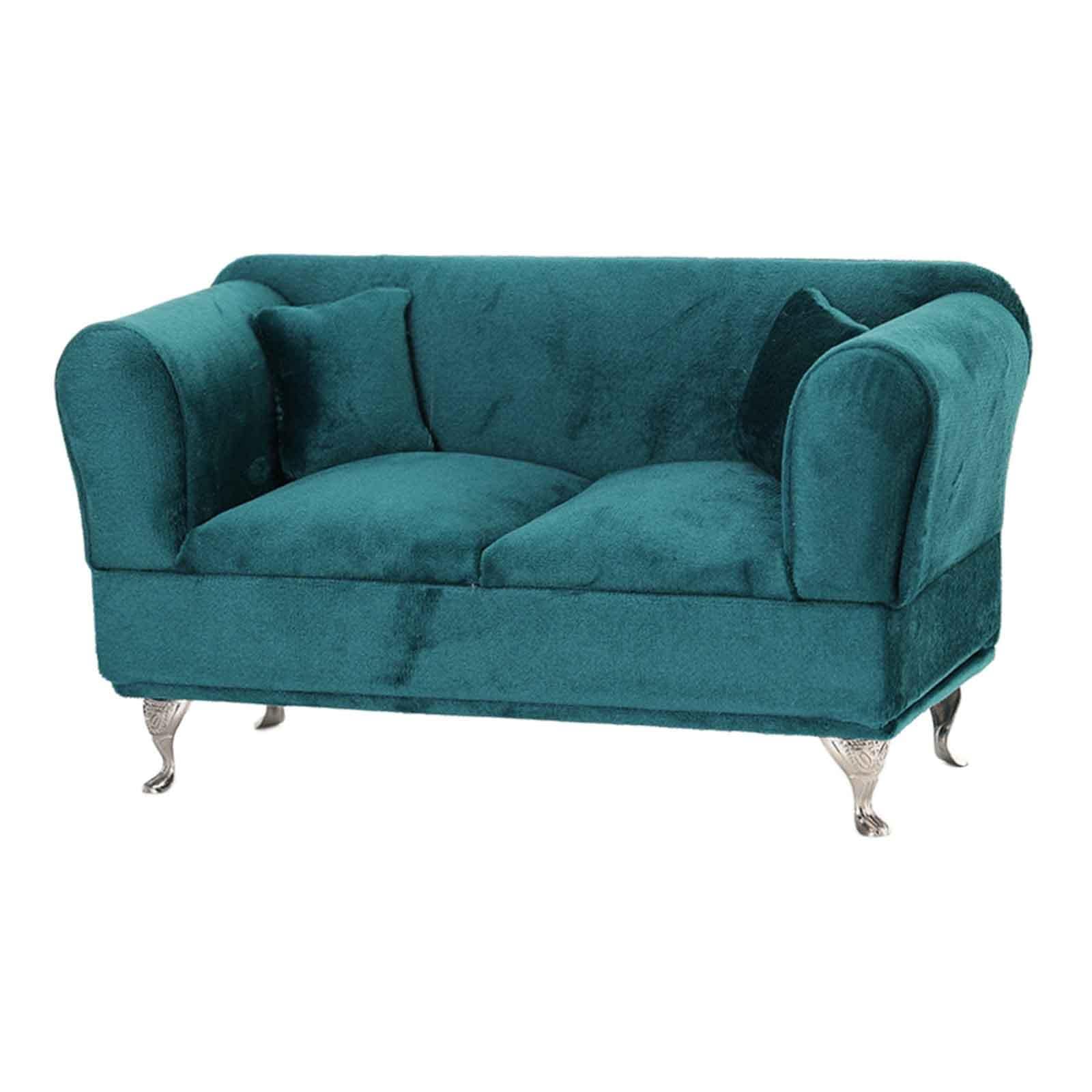 MagiDealMiniature Dolls Accessories, Jewellery Box, Organiser, Furniture, Ornaments, Storage Box, Bedroom Decoration, Jewellery, Storage Box for Neck, Double Sofa 1