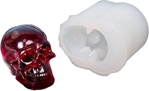 Miniatura 1 de para calavera creativa para llavero de cabeza molde de resina DIY manualidades pulsera colgante molde de silicona hecho a mano para llavero resina