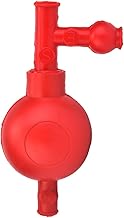 Poire D'aspiration en Caoutchouc, Adaptée aux Laboratoires Industriels et Minéraux, Laboratoires Agricoles, Laboratoires Alimentaires, Laboratoires Chimiques (rouge)