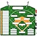 ouhos Magnetic Baseball Lineup Board, Dry Erase Coaching Lineup Boards, Baseball Lineup Cards, Double Sided Coaching Whiteboards, Baseball Lineup Board for Dugout