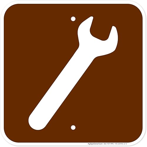 Mechanic Graphic Sign, 12x12 Inches, Rust Free .040 Aluminum, Fade Resistant, Made in USA by My Sign Center disponible en Yaxa Costa Rica