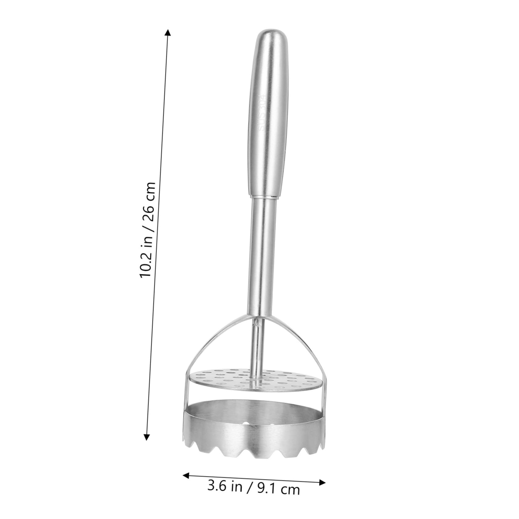 Ciieeo Stainless Steel Potato Masher Tool Vegetable Masher for Home Use Versatile Kitchen Utensil for Mashed Potatoes Fruit Vegetable Purees Easy to Clean and