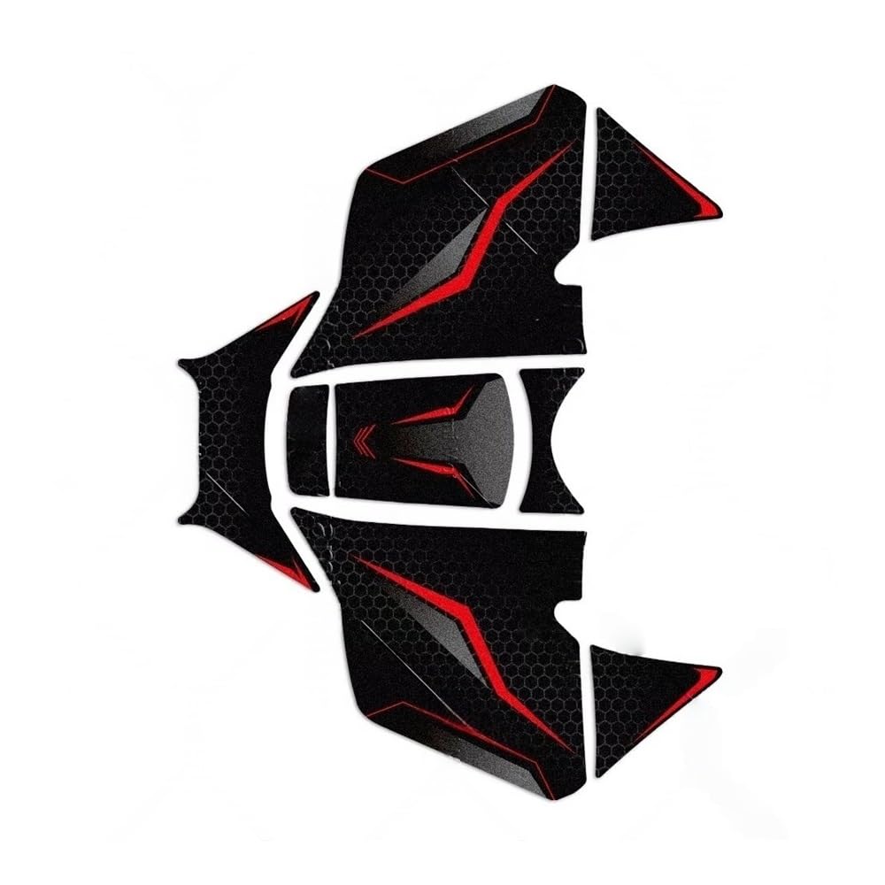 Azsul Red Motorcycle Fuel Tank Sticker Pad Decal For Xmax 300 2023-2026