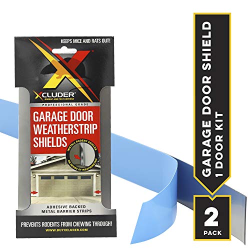Xcluder Garage Door Rodent Shield, Stainless Steel, 1 Door Kit (Pack of 2)