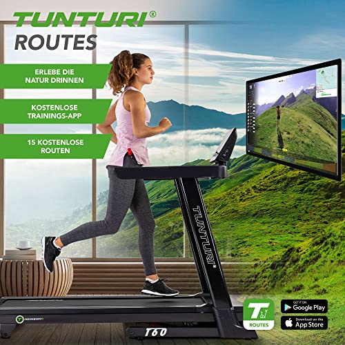 Tunturi T60 Performance Laufband Klappbar - Walking pad - Für zuhause - LED Monitor - Laufband mit 44… – Bild 3