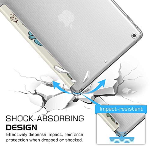 Image of DuraSafe Cases for iPad 8.3 Mini 6th Gen [ Mini 6 2021 ] A2567 A2568 A2569 MK7M3HN /A MLWL3HN /A MK7R3HN /A MK7P3HN /A MLWR3HN /A MK7X3HN /A MK7V3HN /A MK893HN /A Printed Flip Cover- Watercolor Flower