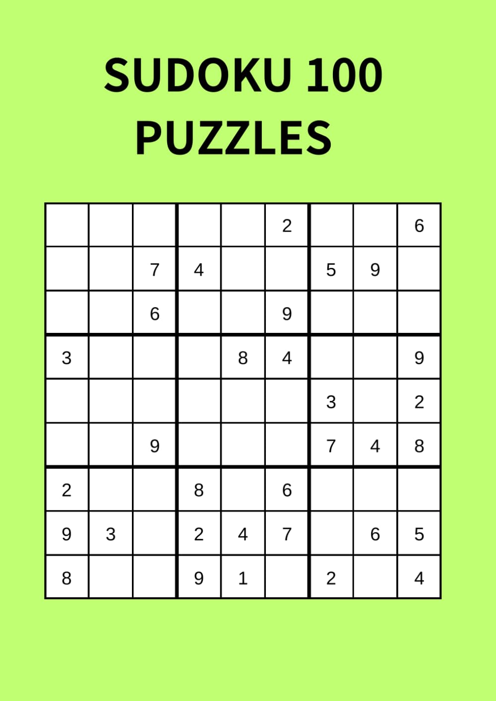 SUDOKU 100 PUZZLES