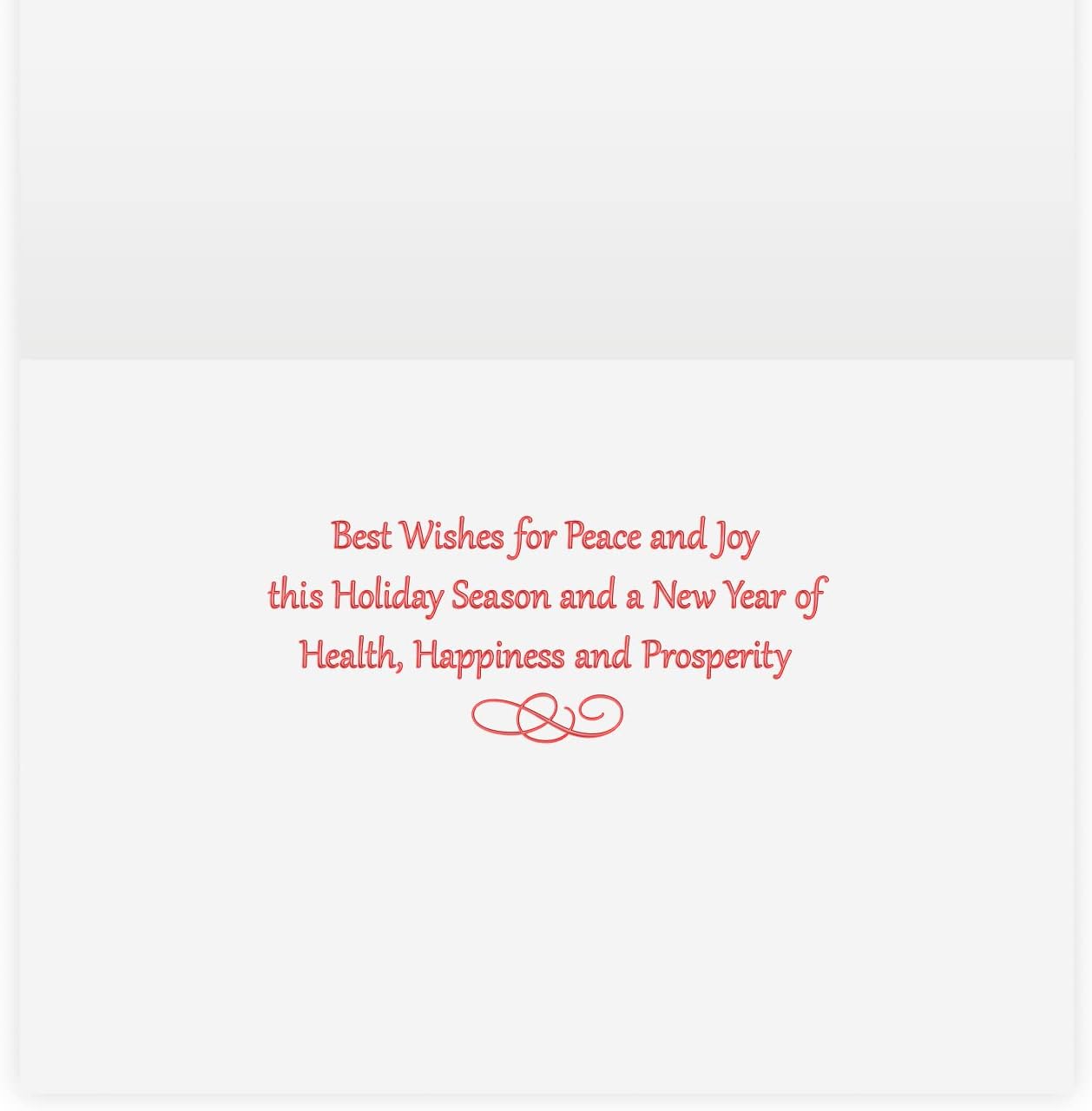 The Gallery Collection, 25 Count Card Pack, Christmas Cards with Foil Lined Envelopes (Home Sweet Home Holidays), For Business or Consumer