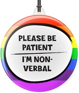 Please Be Patient I'm Non-Verbal - Disability Awareness - ID Card Pendant With Lanyard