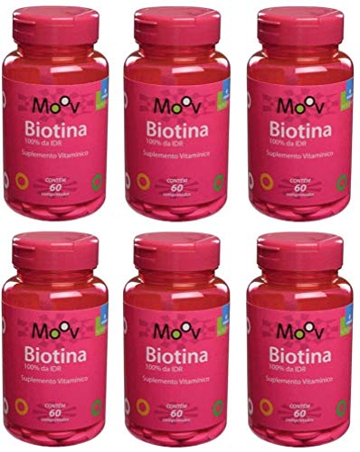 Kit 6 Biotina para a beleza da Pele Cabelos e Unhas 360 comprimidos, Vitamed