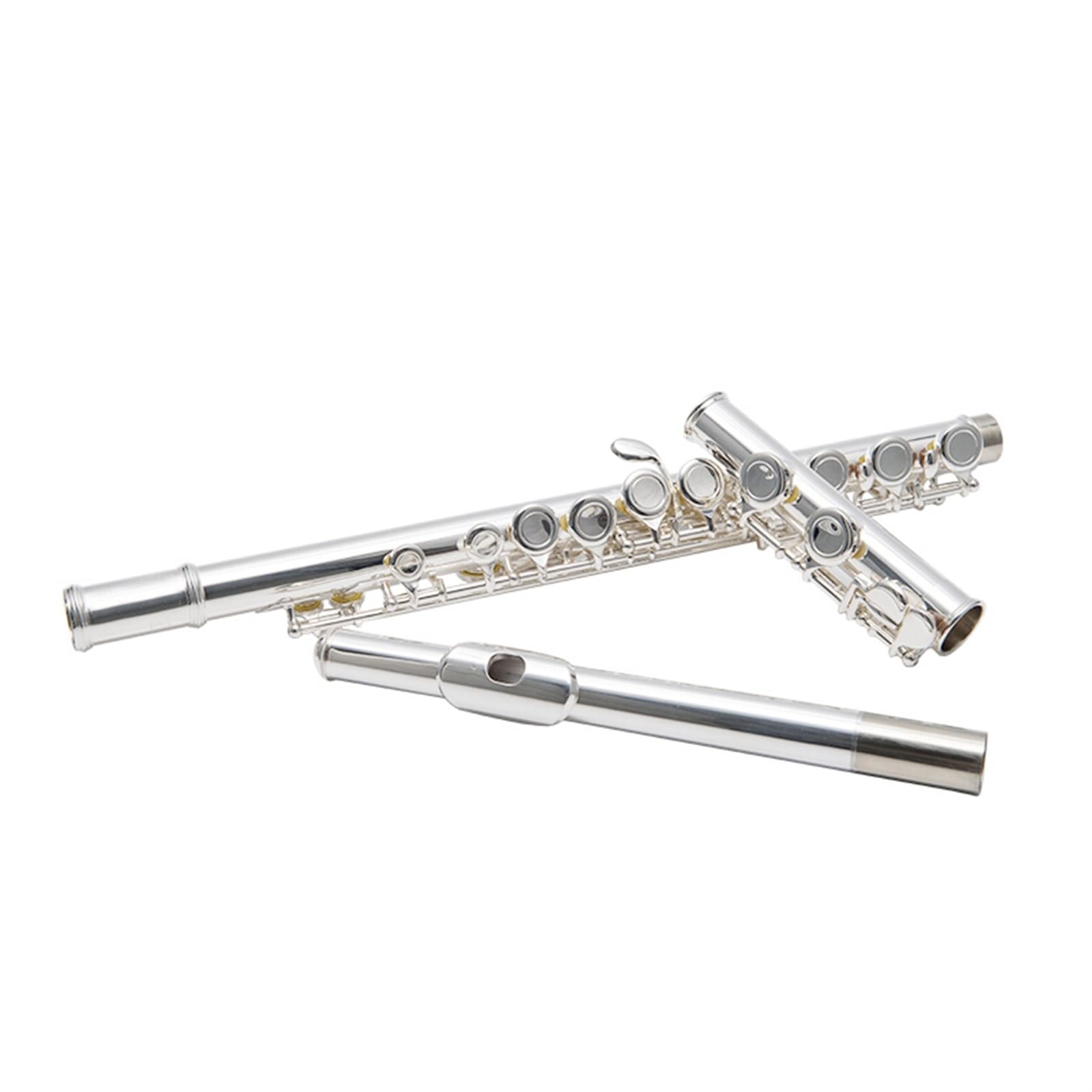 strumento flauto Flauto A 16 Fori Chiusi In Rame Bianco Placcato In Argento, Chiave Do, Strumento A Fiato Orchestrale Per Bambini Adulti flauto traverso