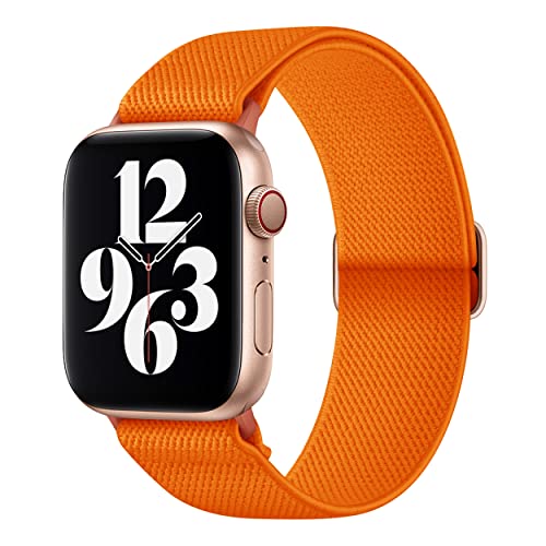 AMANECER Stretchy Nylon Bands Compatible with Apple Watch SE 3/2/1 Series...