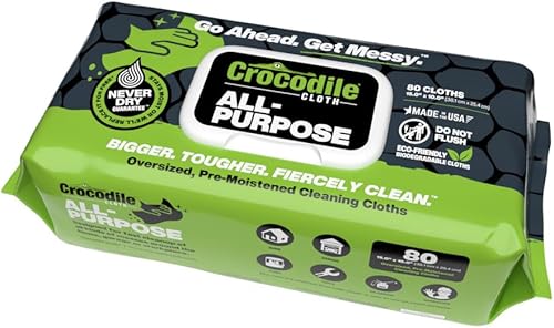 Miniatura 2 de Crocodile Cloth Toallitas de limpieza multiusos para el hogar la forma más fuerte y fácil de limpiar grasa, suciedad, polvo, suciedad y pegamento de