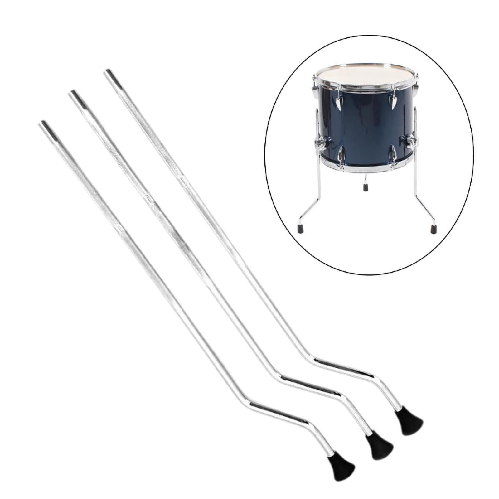 3x Piso Tom Drum Pierras de Percusión Instrumentos de Percusión Piernas de Soporte de Tambor para El Piso