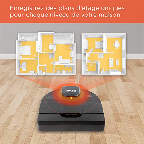 Robot aspirateur intelligent Neato Robotics D9 - Robot aspirateur Haut de Gamme, avec Filtre Haute Performance, Autonomie de 200 Minutes, Contrôle par Application et Nettoyage par Zone, Noir - Image 6