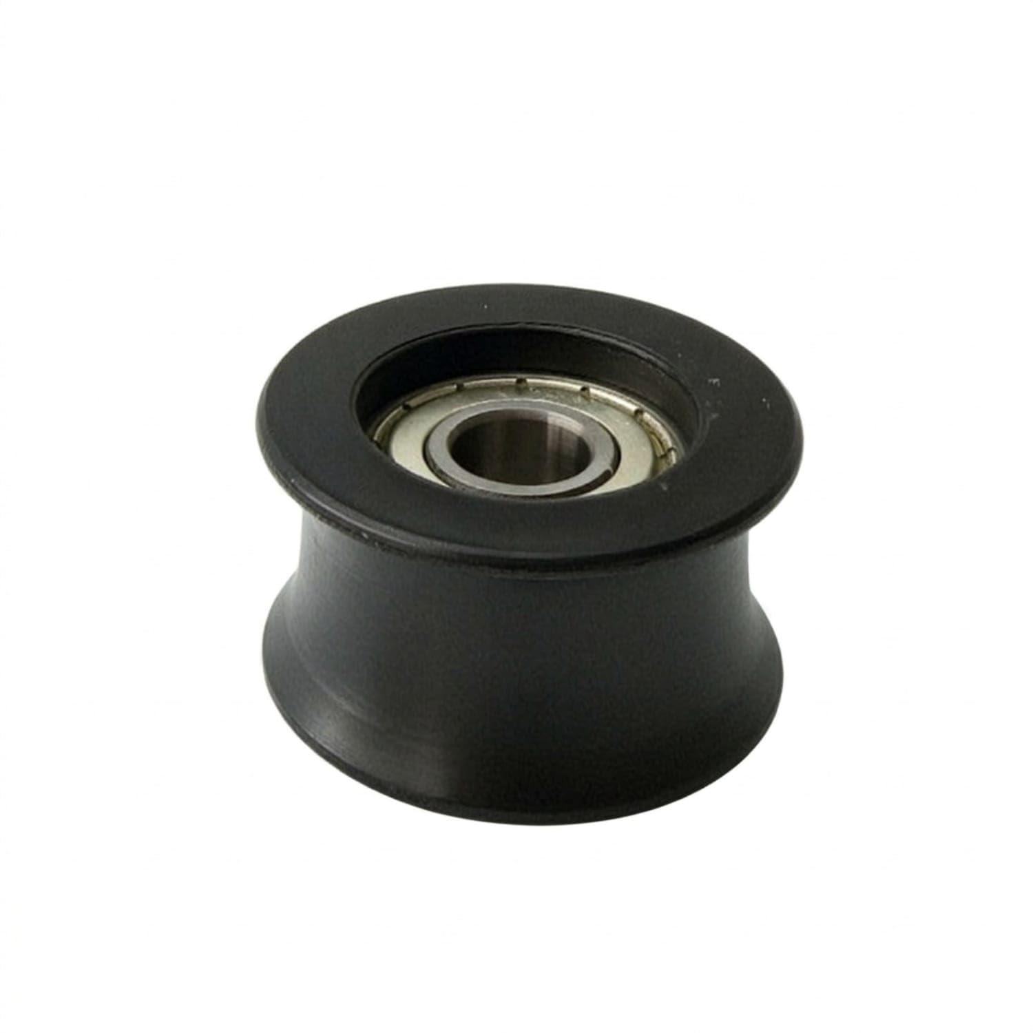 High Precision Roller Wheel with Bearing Low Friction Rubber Coated Roller Smooth Black for DIYers, Technicians, Sliding Doors, Home Gym, Pilates Equipment, 42x10x24mm-image-39