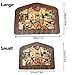 Wooden Jesus Puzzle Statue, Nativity Puzzle with Wood Burned Design, Jesus Puzzles Sculpture Decor, Home Educational Wooden Puzzles Christmas Birthday Gifts (Small)