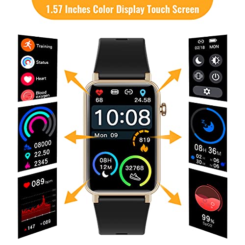 ایگرد | قیمت و خرید CatShin Smart Watch,Fitness Tracker With Heart Rate  Blood Oxygen Sleep Monitor Calorie Step Message Notification,1.57\