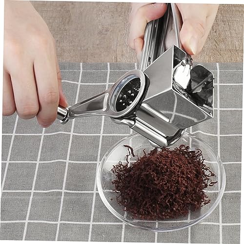 Rallador de Queso de Manivela Acero Inoxidable Plata miniatura 2