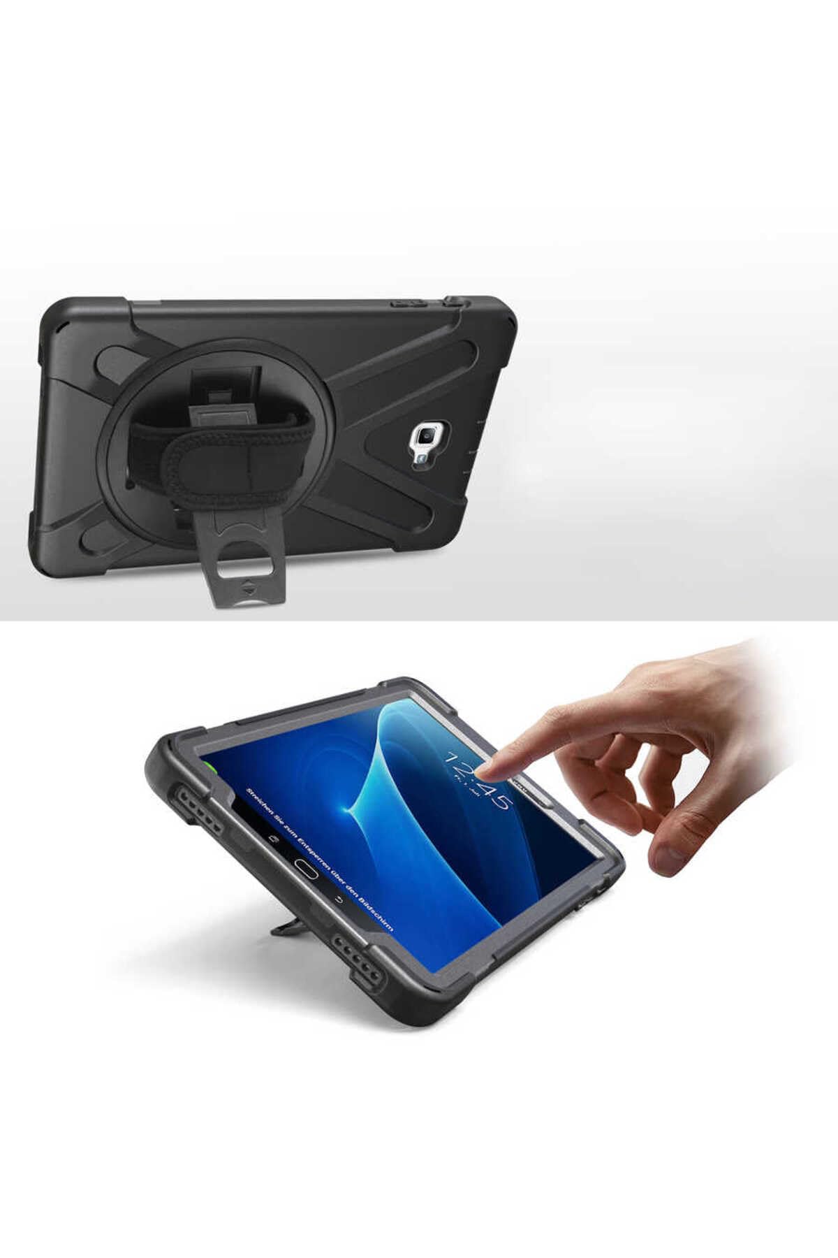 CONSTRAIN - Galaxy Tab A T580 10.1 Defender Tablet Silikon - Siyah