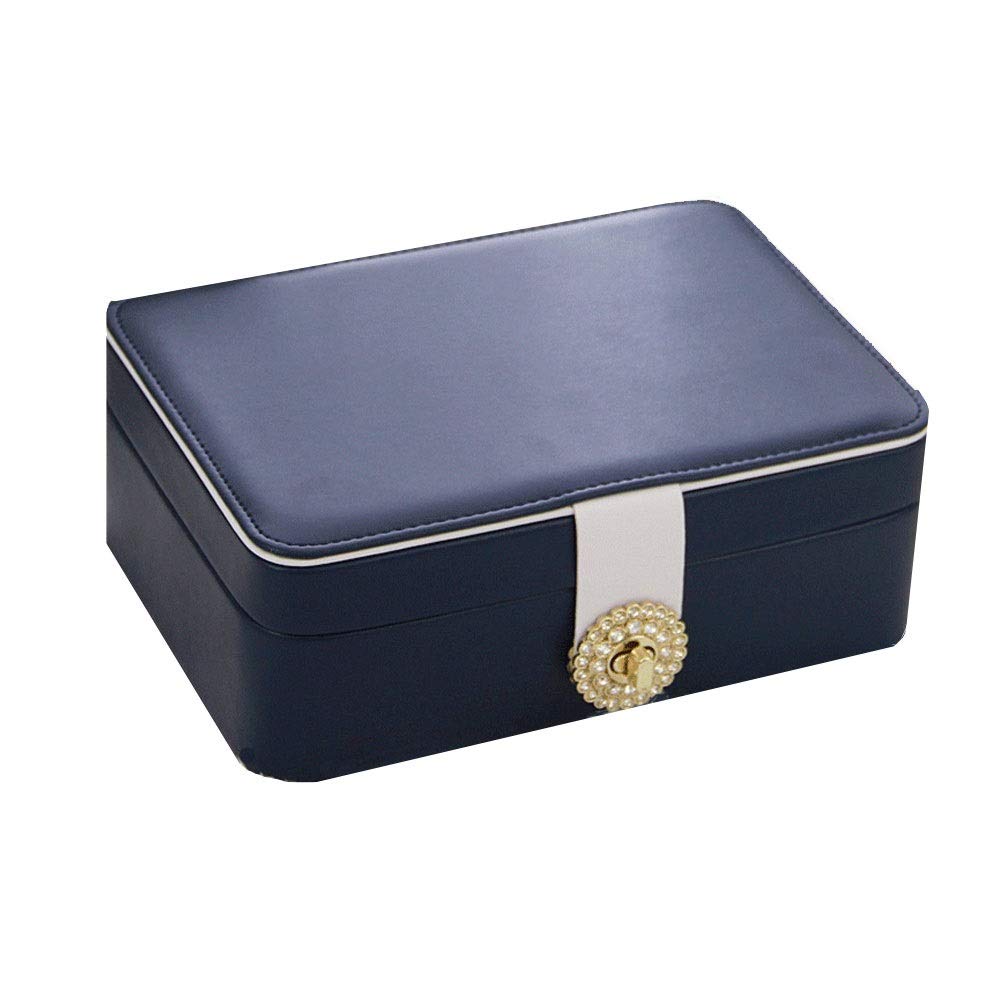 Jewelry Box Leather Travel Portable Wedding Gift Princess Girl Simple Earring Hairpin Necklace Storage Box Jewelry Box for