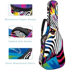 JRHEJTFZ Housse pour guitare acoustique de 1,9 cm d’épaisseur – Imperméable – Durable et élégante – Imprimé zèbre, Multicolore 4., 42.9×16.9×4.7 in, Motif imprimé tendance - Les Beatles, Paul McCartney, John Lennon, RIngo Starr, George Harrison JRHEJTFZ Housse pour guitare acoustique de 1,9 cm d'épaisseur - Imperméable - Durable et élégante - Imprimé zèbre, Multicolore 4., 42.9x16.9x4.7 in, Motif imprimé tendance – Image 4
