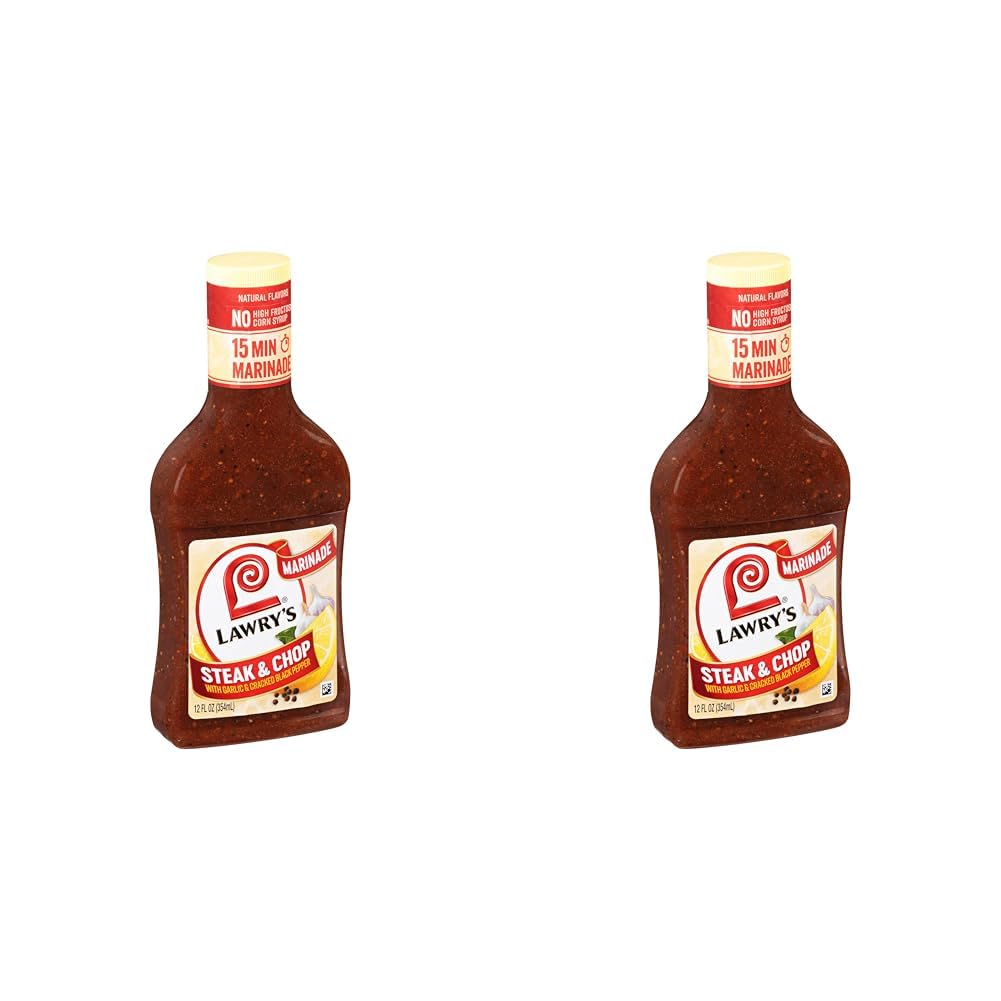 Lawry's, Marinade, Signature Steakhouse With Garlic, Onion & Red Bell Pepper 12 Fl Oz 354 Ml