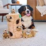 Outward Hound Hide-A-Squirrel Dog Toy – Interactive 2‑in‑1 Plush Puzzle with 6 Squeaky Removable Squirrels, X-Large - Image 6