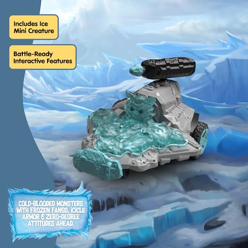 Image of Schleich Eldrador Creatures - 15PC Ice Jet Vehicle with Mini Creature Playset - Kids Ages 7+ | 42664 | Monster Figurine, Battle Creature Toy for Boys 7+, Fantasy Beast, Action Figure Gifts, Screen-Free Imaginative Pretend Play