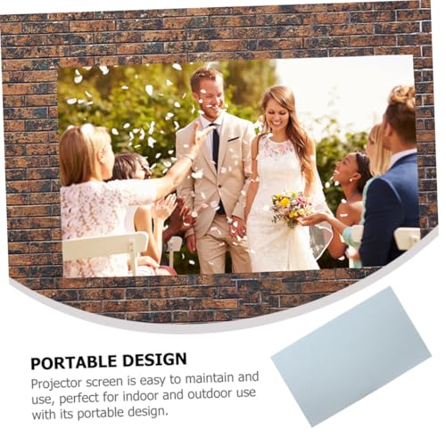 Pantalla portátil BESPORTBLE para proyector 16:9 miniatura 7