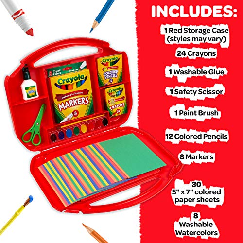 Crayola Ultimate Art Case With Easel, Kids Art Set, 85 Pieces, Gift For Kids Ages 4, 5, 6, 7 [Amazon Exclusive] #TOP3