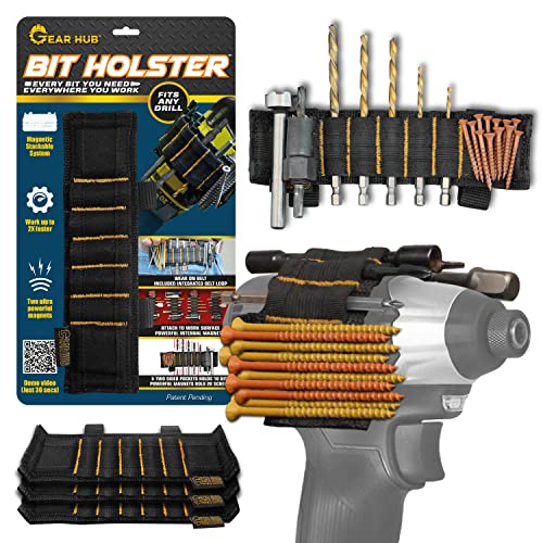 Gear Hub Bit Holster NEW and IMPROVED Drill Bit Holder and