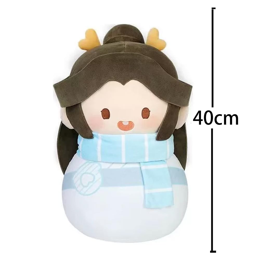 Hua Cheng Plüschfigur Xie Lian, gefüllte Kissen, Anime, PP-Baumwolle, 40 cm, weiches Sofakissen, Zuhause, Schlafzimmer, Bettdekoration, Geschenke für Fans, 2 Stück