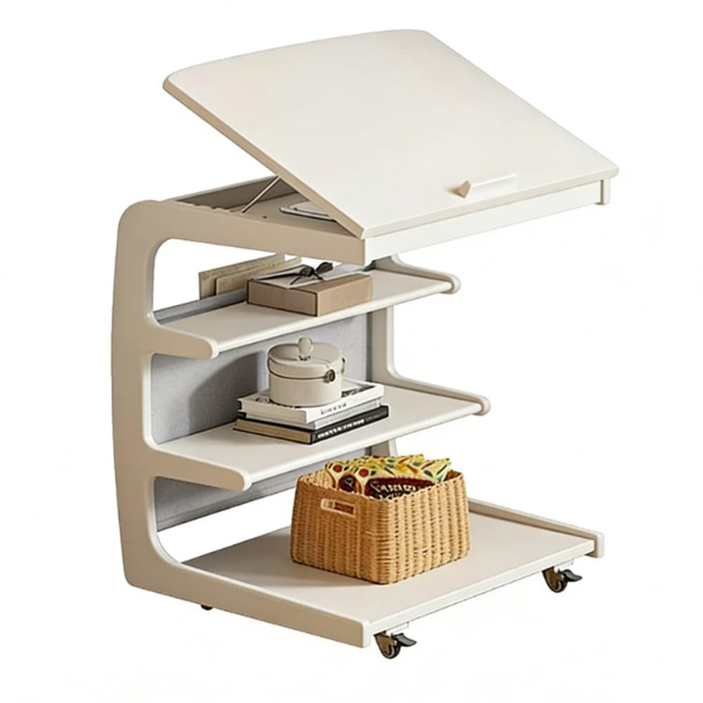 XUJUAN-0227 Coffee Tables Bedside Cabinet Storage Cabinets Flip Tables Sliding Book Shelf Decorative