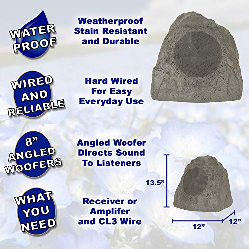 image for Theater Solutions by Goldwood Theater Solutions 2R8SG Outdoor Slate Gr