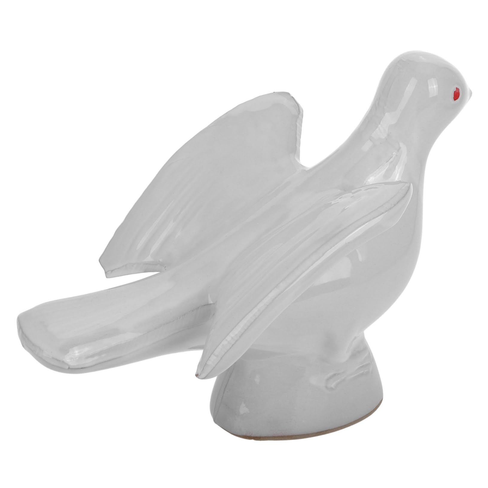 Figurine de pigeon en porcelaine blanche vintage pour décoration jardin