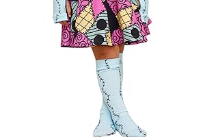 Sally Knee Socks or Leg Warmers with Scars Halloween Costume Girls and Adults