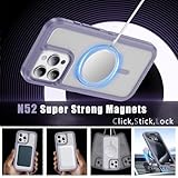 Ethanger for iPhone 15 Pro Max Case Shockproof Military Grade Protective Cover Compatible with MagSafe Heavy Duty Hard Back TPU Bumper Magnetic Phone Case, Light Purple - Image 2