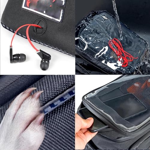Réservoir de Carburant Extensible Moto Suzuki Écran Tactile Rouge