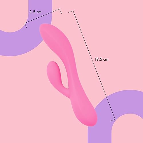 Miniatura 4 de Sweet Vibes The Perfect Match  Flexible Rabbit Vibrator Sex Toy for Women  Couples G Spot and Clitoral Stimulator Vibrator Pink