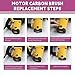 Electric Motor Carbon Brushes 40Pcs 10 Different Models of Carbon Brushes Suitable for The Maintenance of Carbon Brush Motors