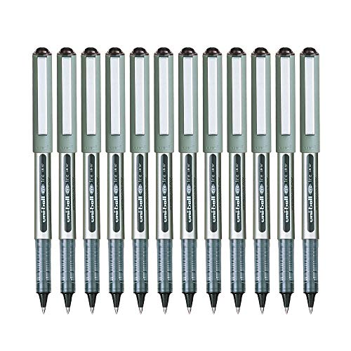 Image of uni-ball Eye UB157 0.7 mm Roller Ball Pens, Black Ink, Pack of 12