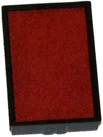 Almohadillas de sello de repuesto para los sellos autoentintados de la marca brillante S-300, S-303, S-304, S-309 (rojo)