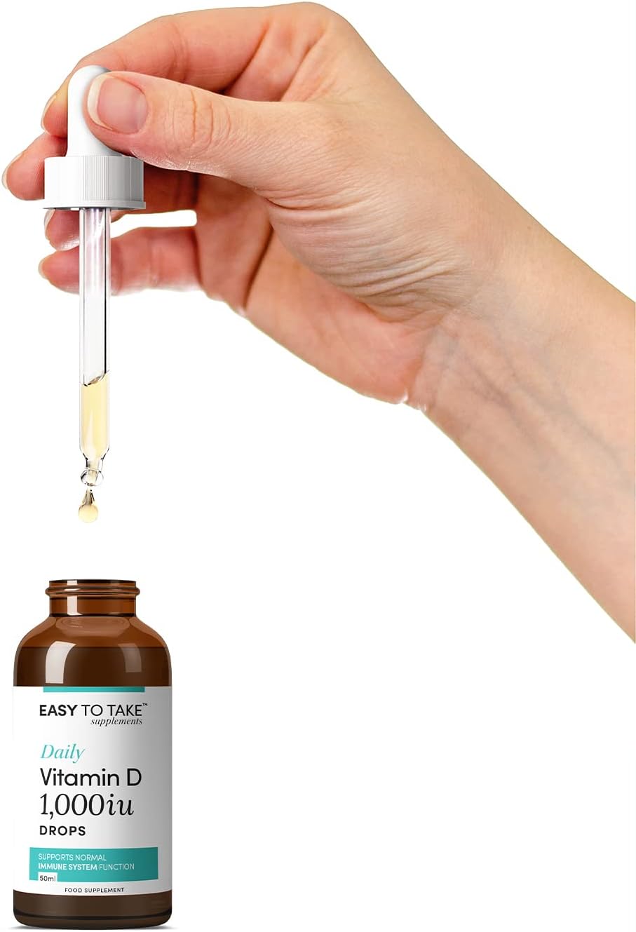 EASY TO TAKE Vitamin D3 1,000iu (25mcg) Drops 50ml Vitamin D 1,000