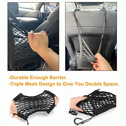 DoL Barreira de rede para cães de carro. Barreira de malha para animais de estimação com bolsa de ar