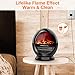 Space Heaters - Electric Heaters for Home w/ 3s Fast Heating, Portable Space Heaters w/ 1200W, Ceramic Heaters w/Tip-Over Shut Off & Oscillation, Infrared Heaters w/Flame Effect for Home, Office