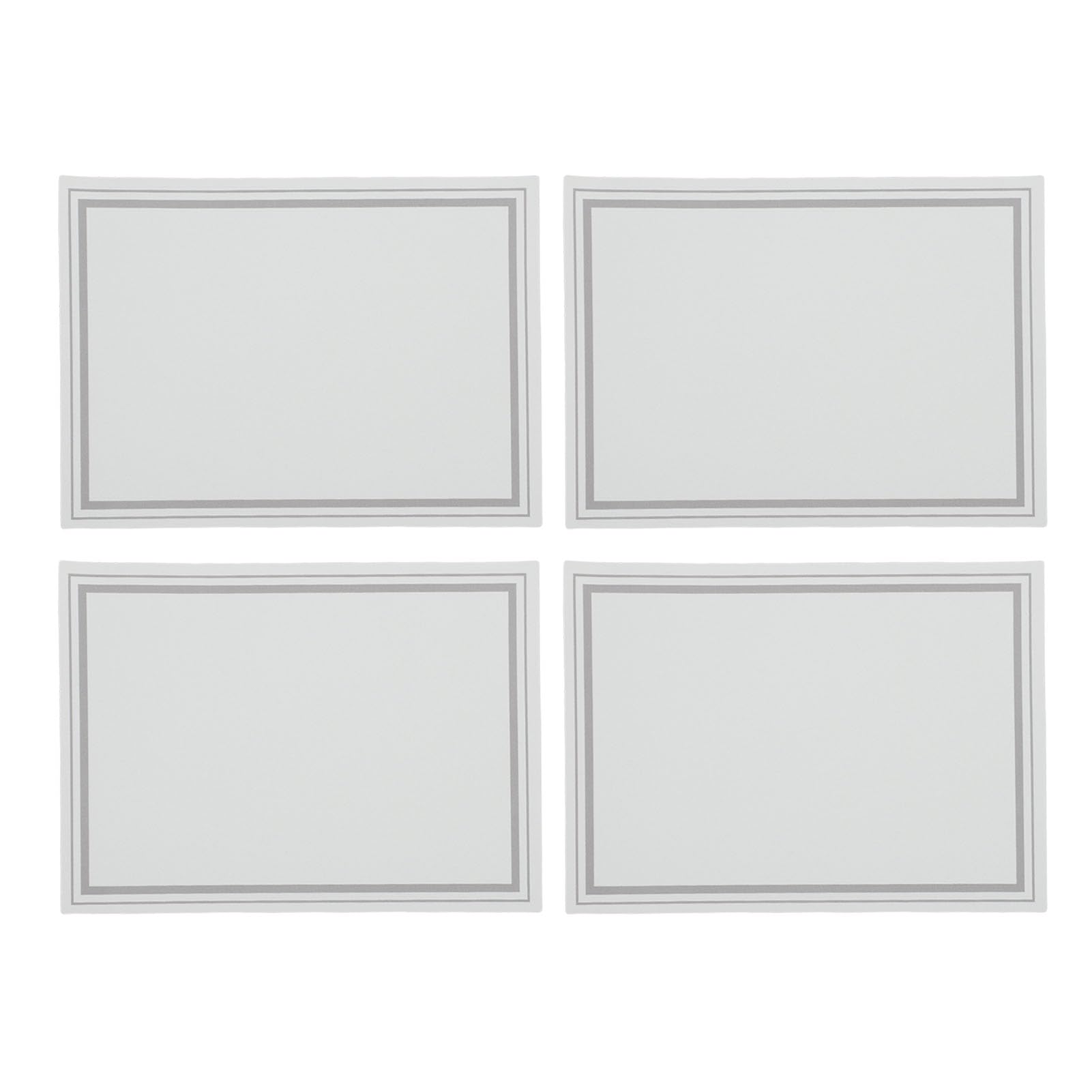 Sets de table en cuir PU Asixxsix rectangulaires et antidérapants lot de 4 pièces pour repas